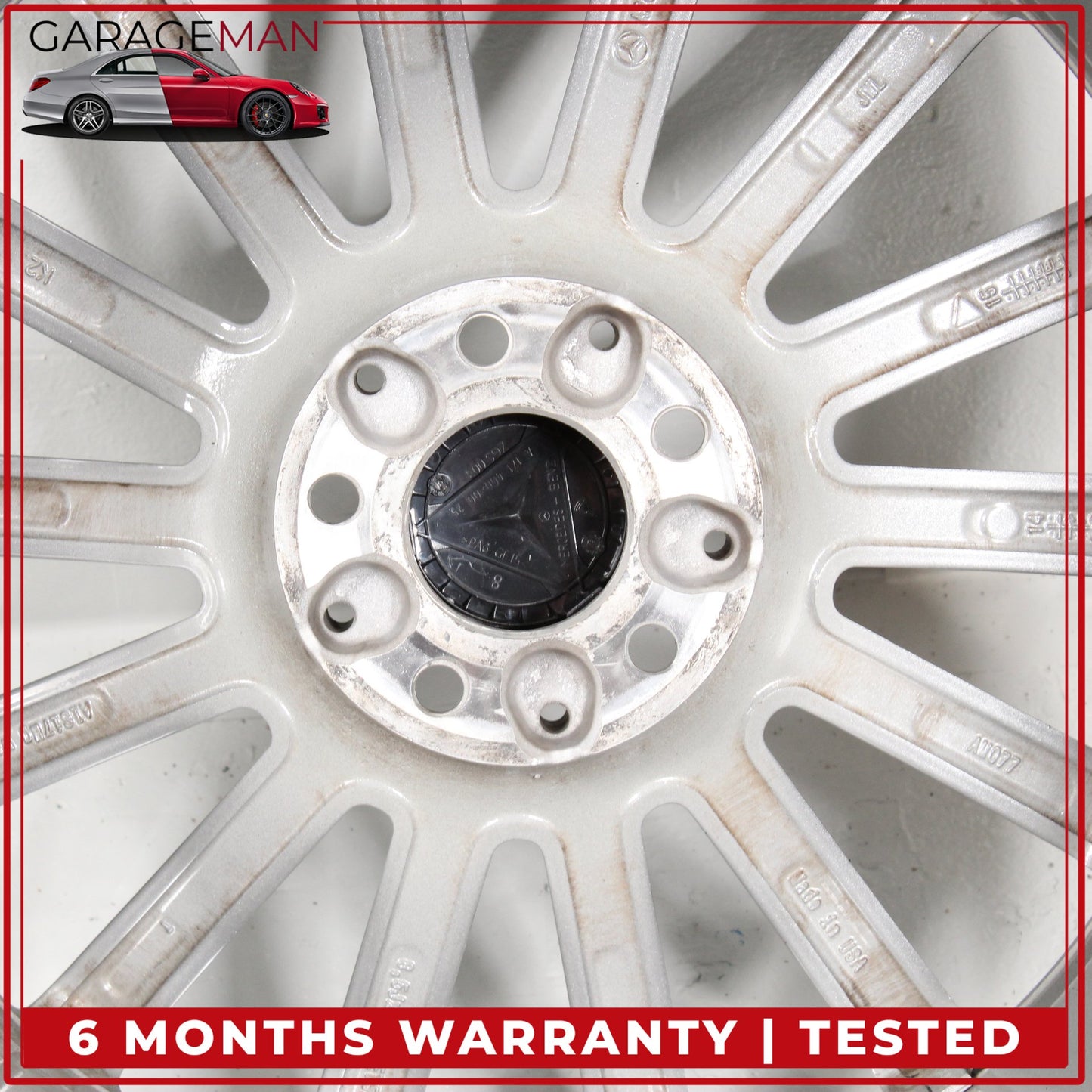 2015-2023 Mercedes W205 C300 Rear Side Wheel Rim 8.5JX19 H2 ET52 2054011400 OEM