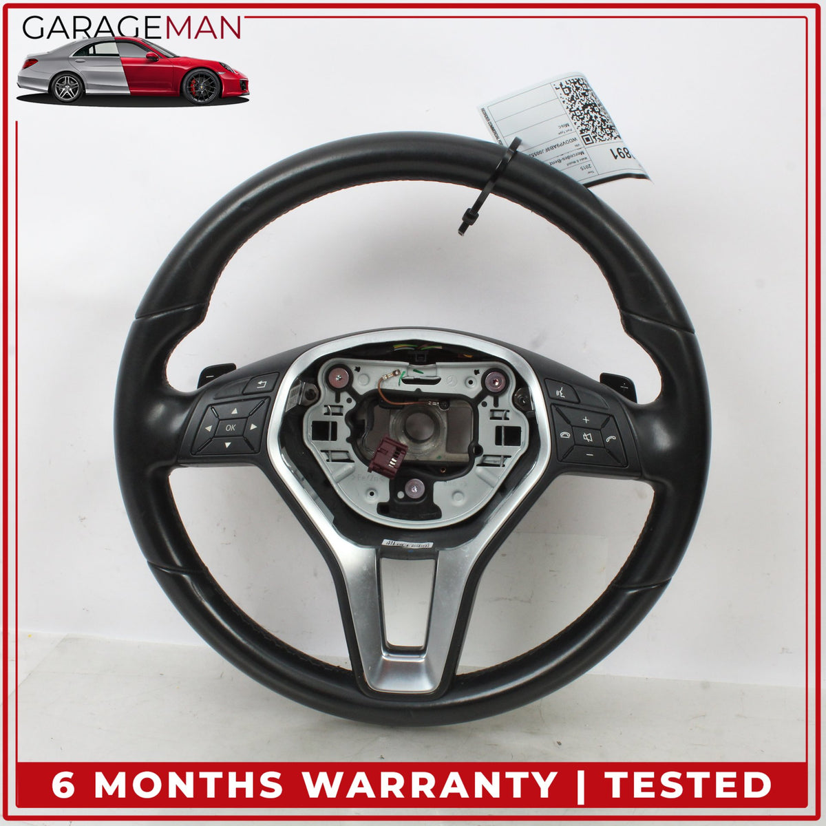 2012-2018 Mercedes W242 B Electric Drive Steering Wheel w/ Paddle Shifters OEM