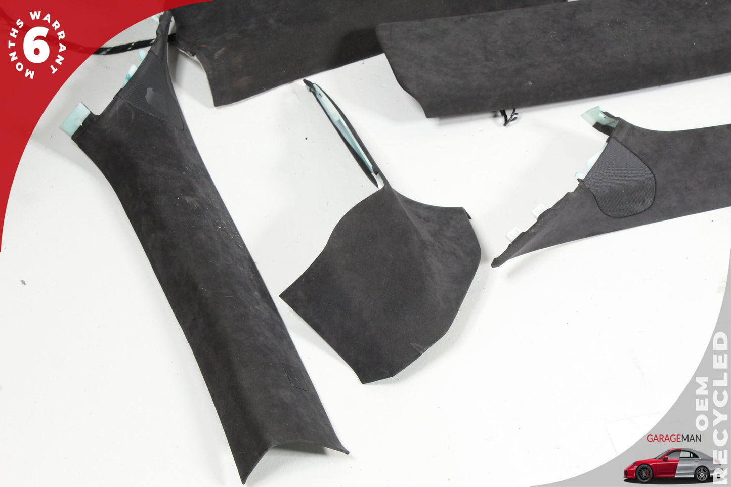 12-20 Tesla Model S 85D Panoramic Roof Headliner Trim Bow Pillar Cover Suede 104593602C
