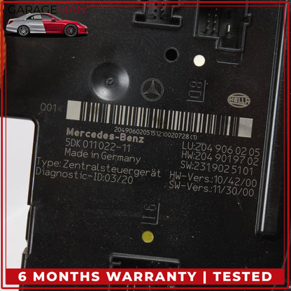 2012-2014 Mercedes W204 C250 C300 Rear Fuse Relay Box Module 2049060205 OEM