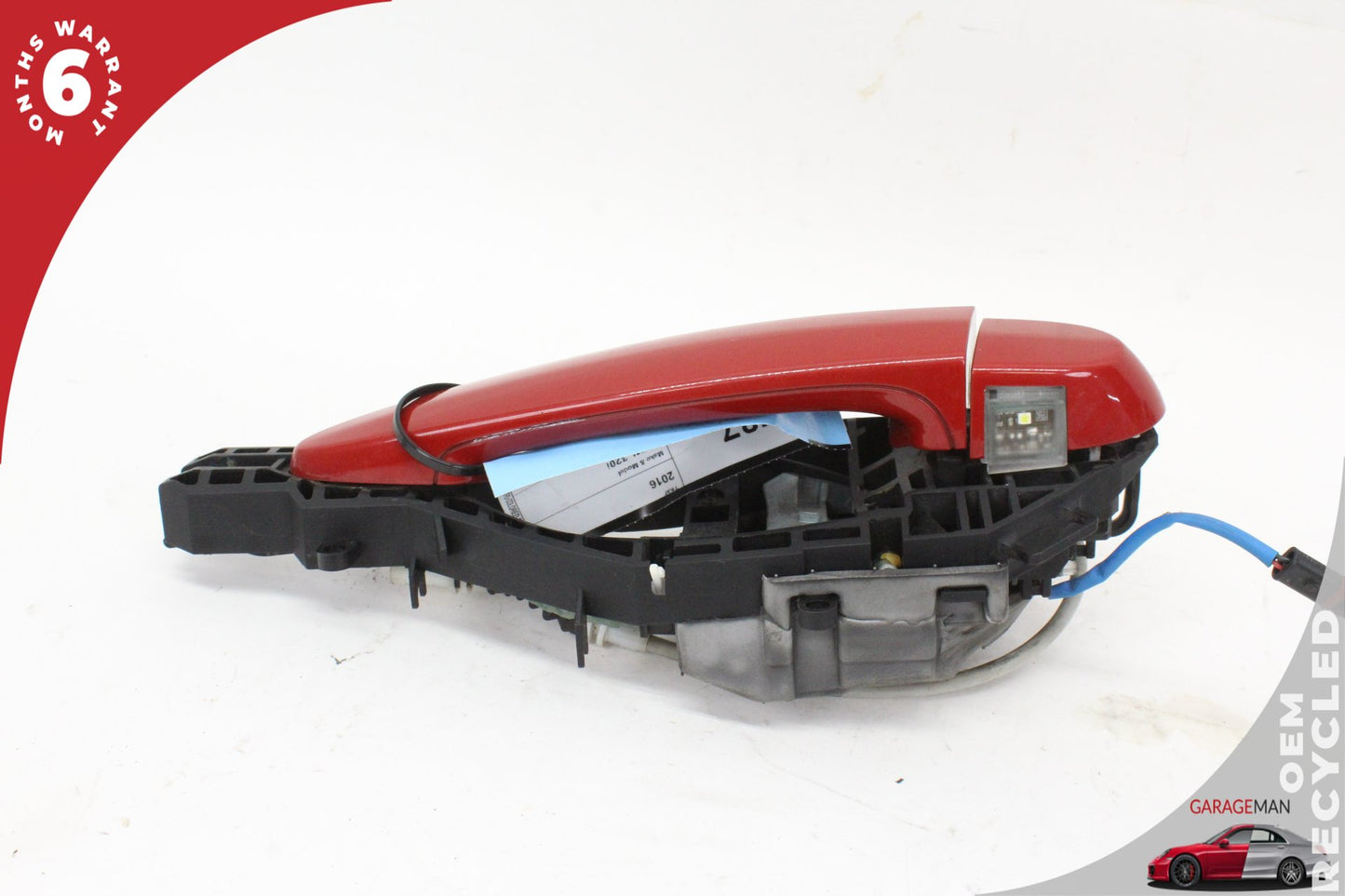 2012-2018 BMW 320i F30 Rear Left Side Exterior Door Handle Red 7332267 OEM