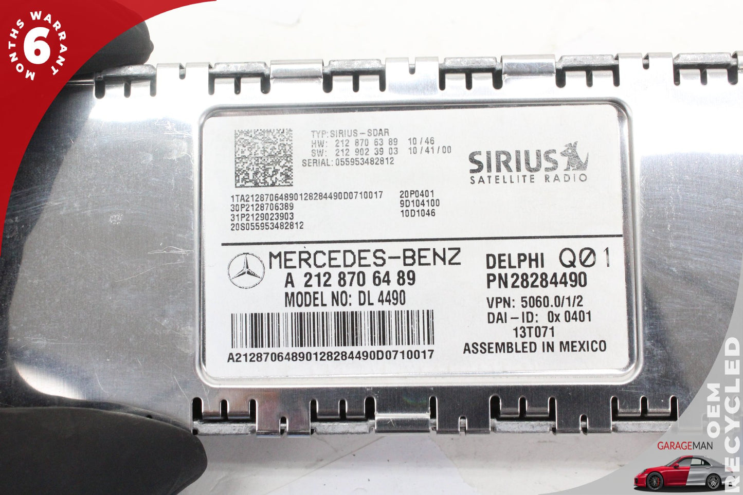 2010-2017 Mercedes R231 SL550 Sirius Satellite Radio Receiver 2128706489 OEM