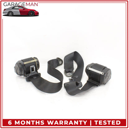 1999-2005 Porsche 911 996 Front and Rear Left Side Seat Belt Set Black OEM