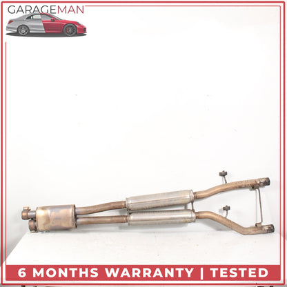 2013-2015 Jaguar XF X250 3.0L S/C RWD Intermediate Exhaust Muffler Dual Pipe OEM
