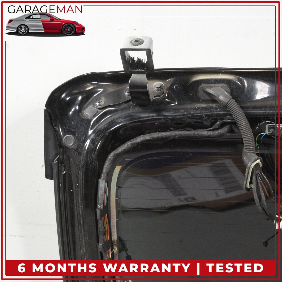 2015-2018 Porsche Cayenne 958 Trunk Lid Panel w/ 3rd Stop Brake Light Black OEM