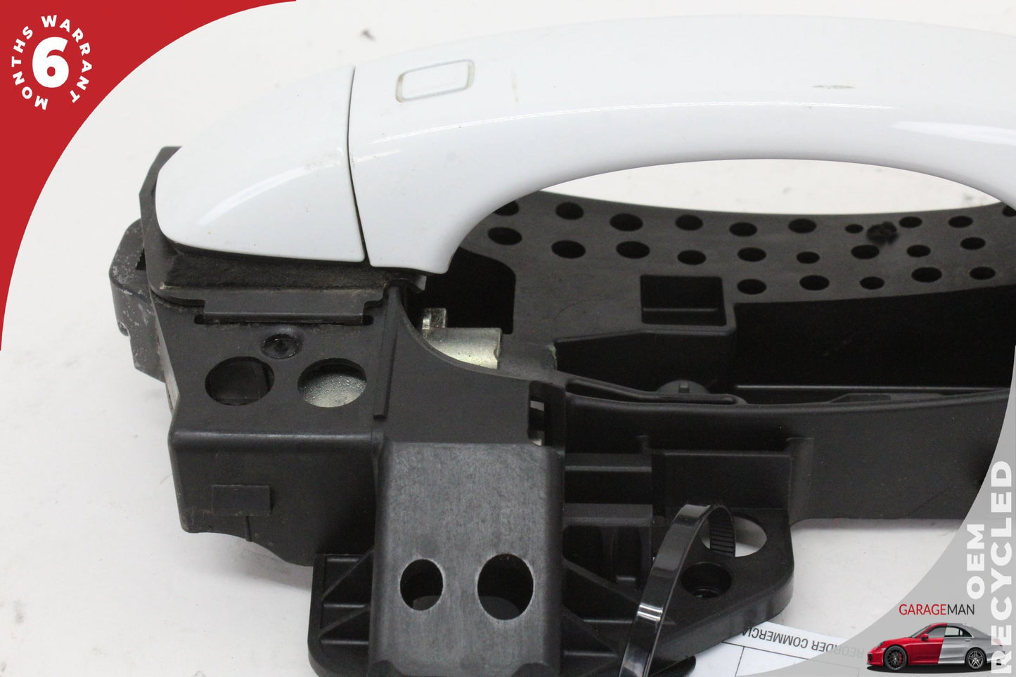 2012-2018 Audi A7 Right Passenger Side Exterior Door Handle White 4H0837886 OEM