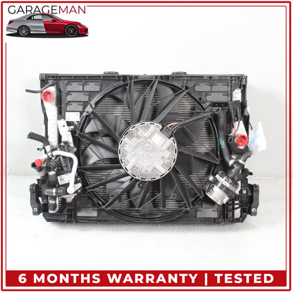 2010-2019 BMW 650i Engine Cooling Radiator Fan Motor AC Condenser Assembly OEM
