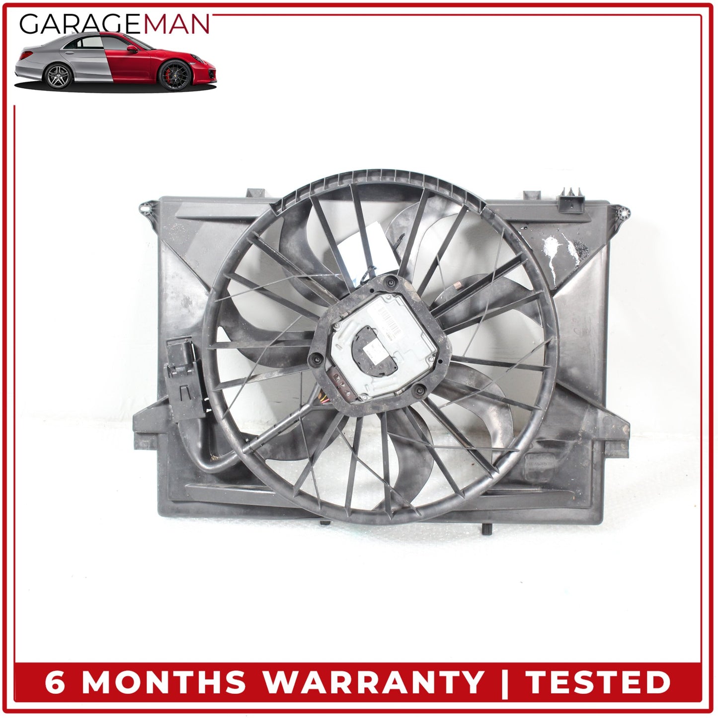 2003-2012 Mercedes R230 SL500 Cooling Fan Blade w/ Shroud & Motor 0130706905 OEM