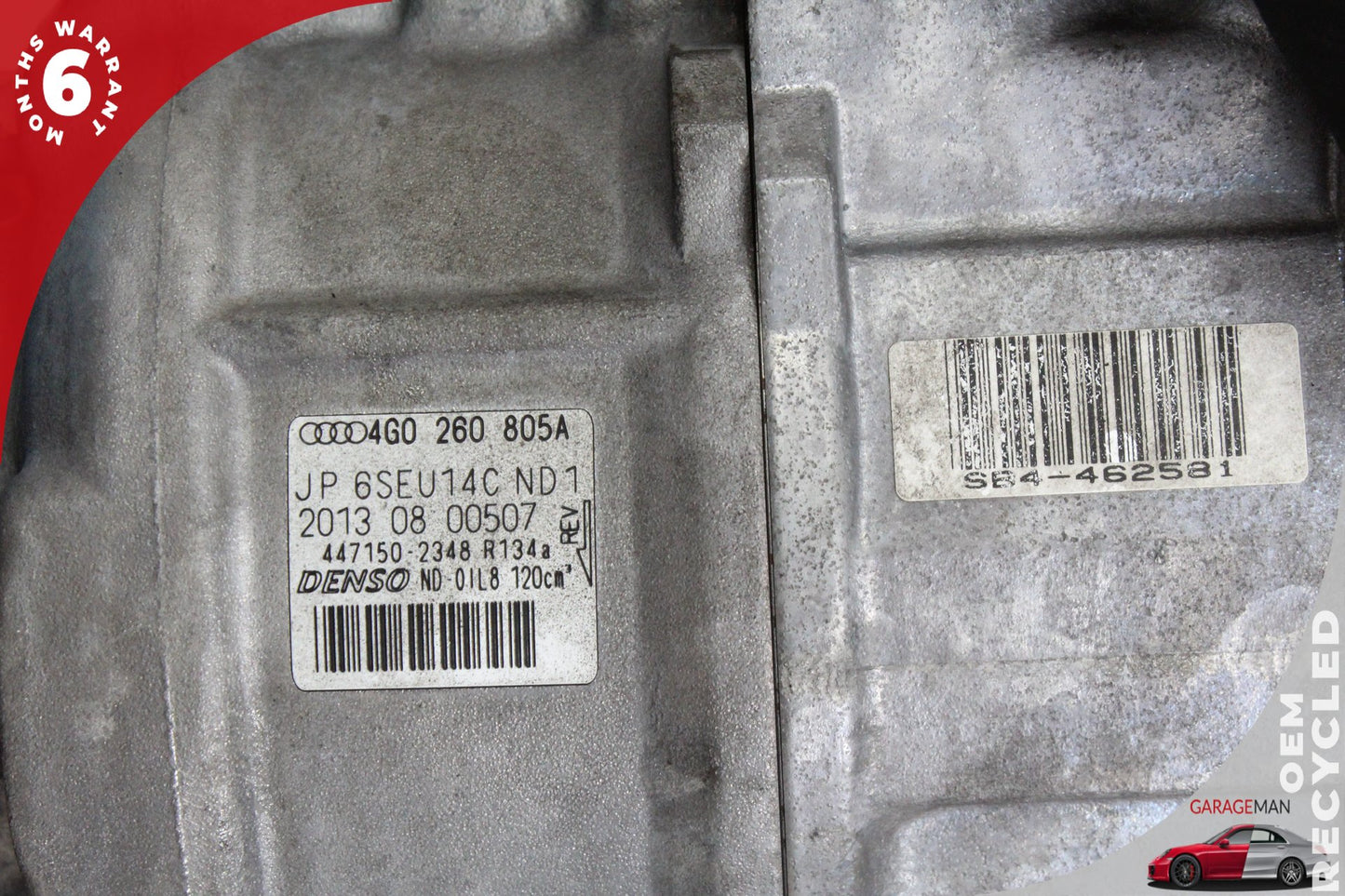 2012-2018 Audi A7 A6 AC A/C Air Conditioning Compressor 4G0260805A OEM