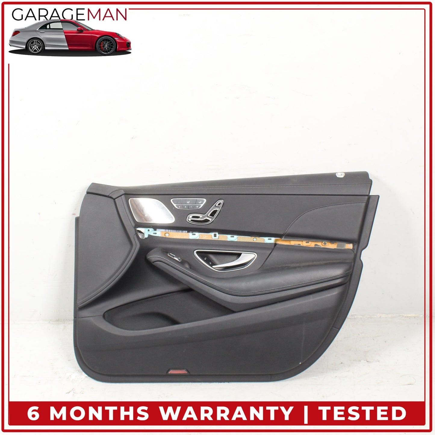 2014-2017 Mercedes W222 S550e Front Right Interior Door Trim Panel Black OEM