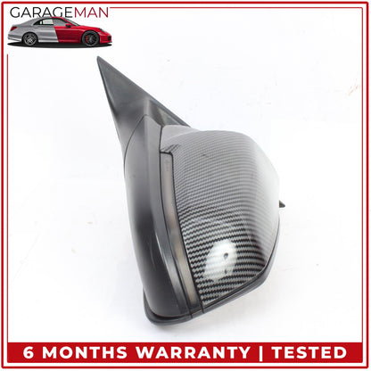 2012-2018 BMW 328i F30 Front Left Side Door Rear View Mirror Carbon Fiber OEM