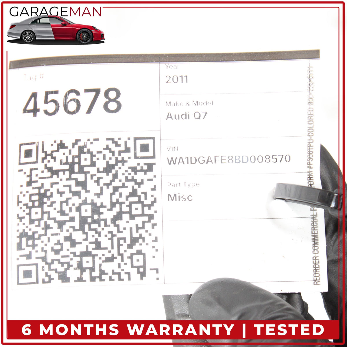 2007-2015 Audi Q7 SUV Radiator Core Support 4L0805594A OEM