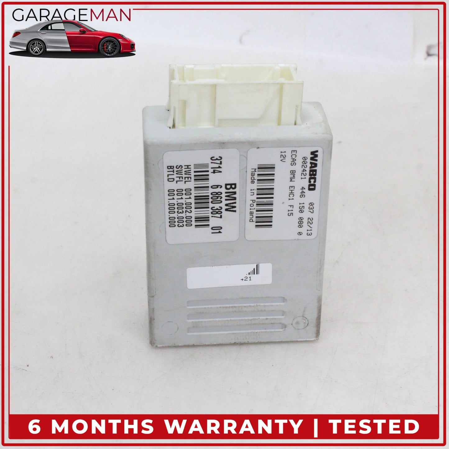 2014-2019 BMW X5 X6 F15 Air Suspension Control Module Unit 6860387 OEM