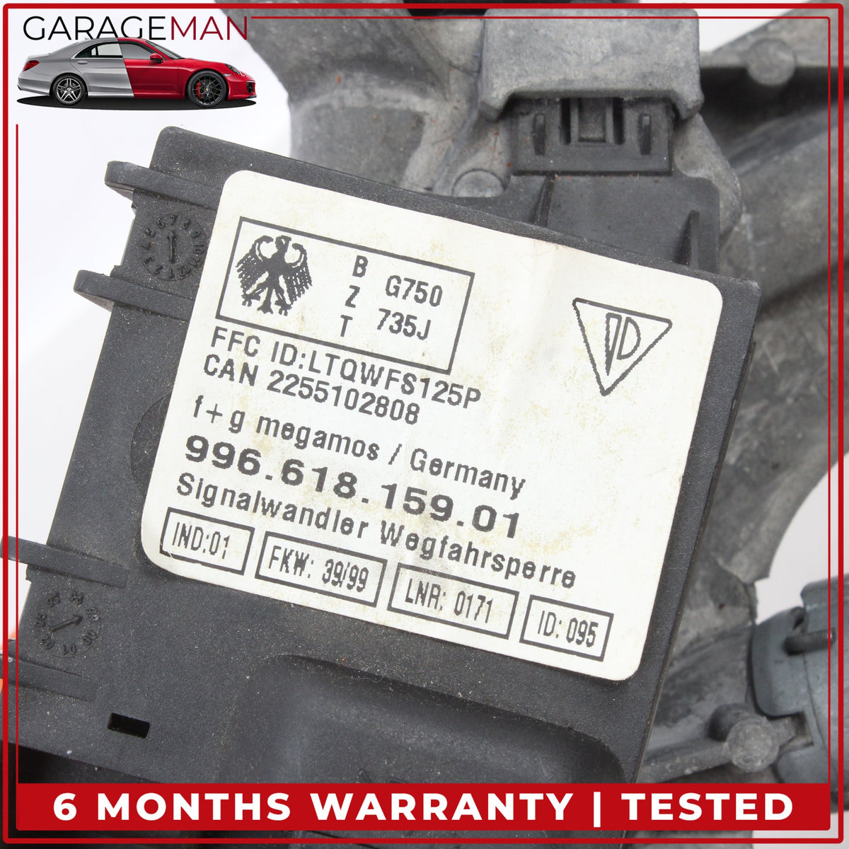 1999-2001 Porsche 911 Engine ECU Immobilizer Module w/ Ignition Lock Housing OEM