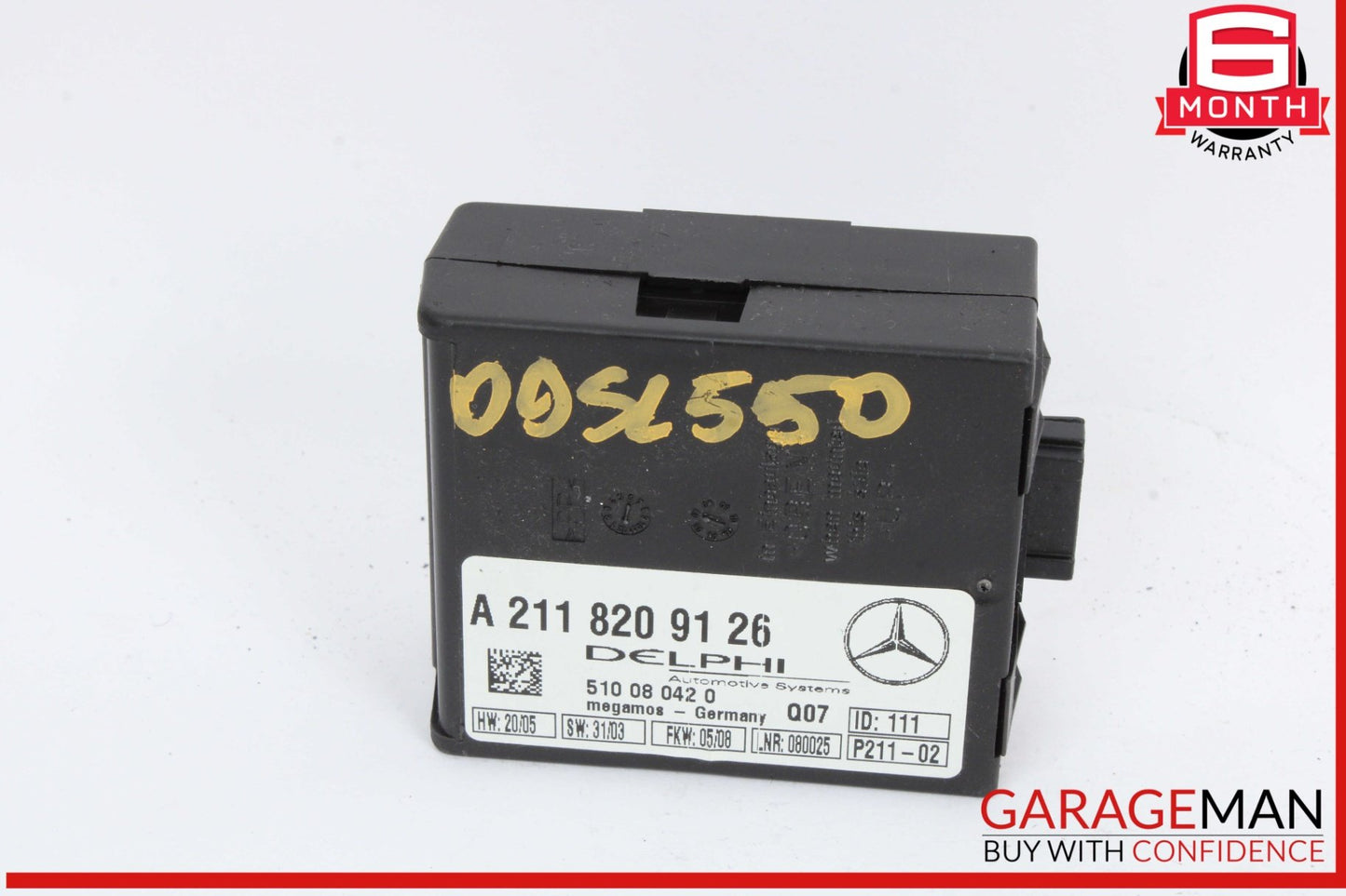 2000-2012 Mercedes SL550 R230 Anti Theft Alarm Control Module 2118209126