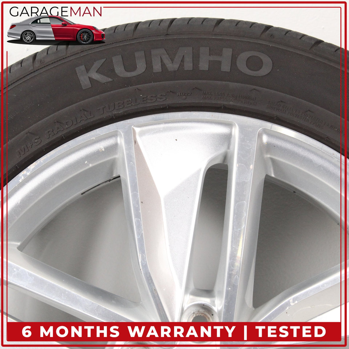 2016-2018 Audi Q3 Front or Rear Side Wheel Rim w/ Kumho Tire 7JX18H2 ET43 OEM
