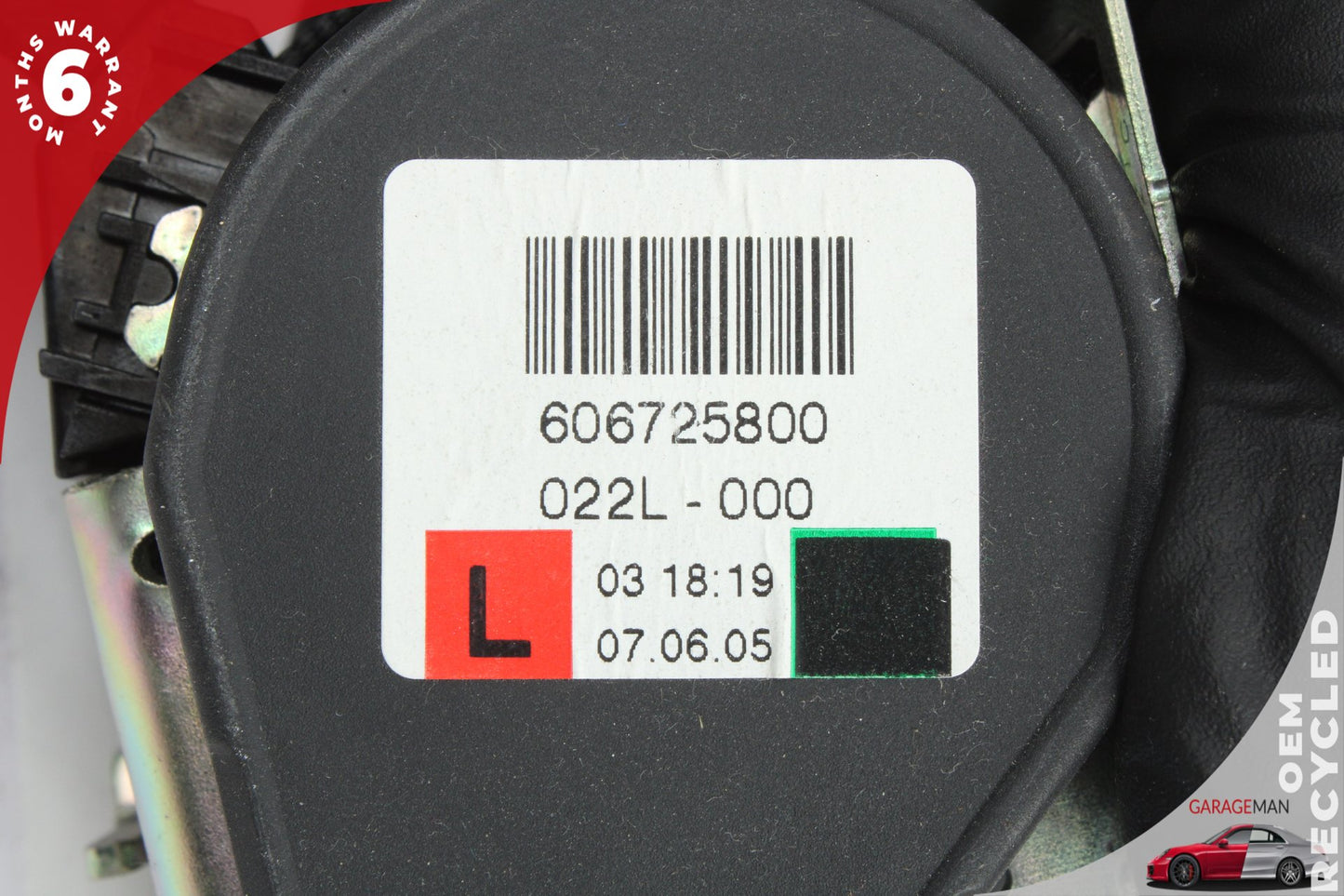 2007-2015 Audi Q7 Rear Left Driver Side 2nd Row Seat Belt Black 4L0857805H OEM