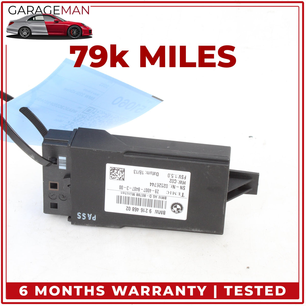 2012-2020 BMW 320i xDrive Front Left or Right Side Seat Heat Control Module OEM