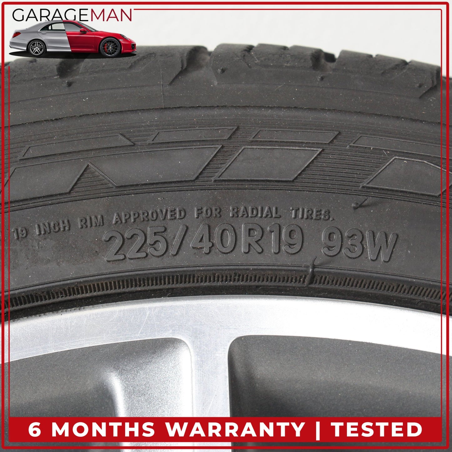 2015-2023 Mercedes W205 C300 Front Side Wheel Rim w/ Tire 7.5JX19H2 ET44 OEM