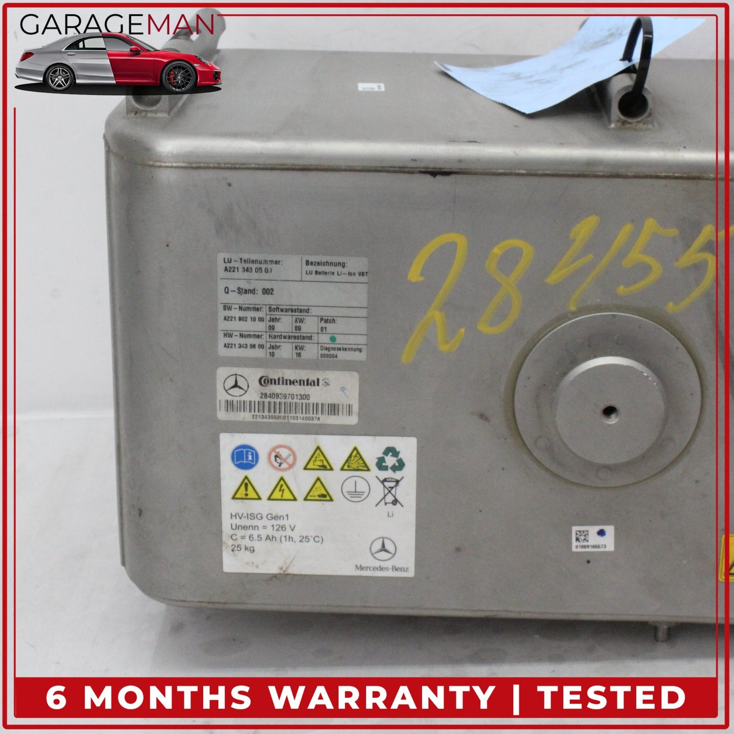 2010-2013 Mercedes W221 S400 Hybrid Lithium-Ion Engine Battery 2213430500 OEM