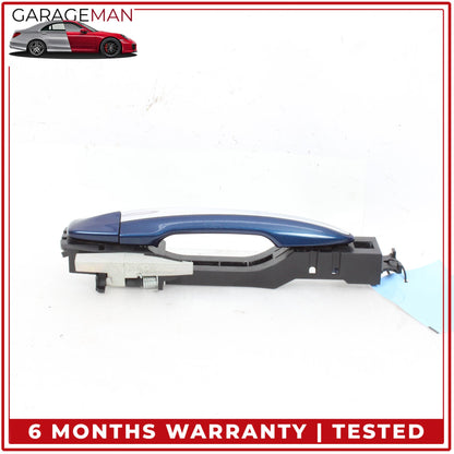 2014-2024 Infiniti Q50 V37 Rear Left Driver Side Exterior Door Handle Blue OEM