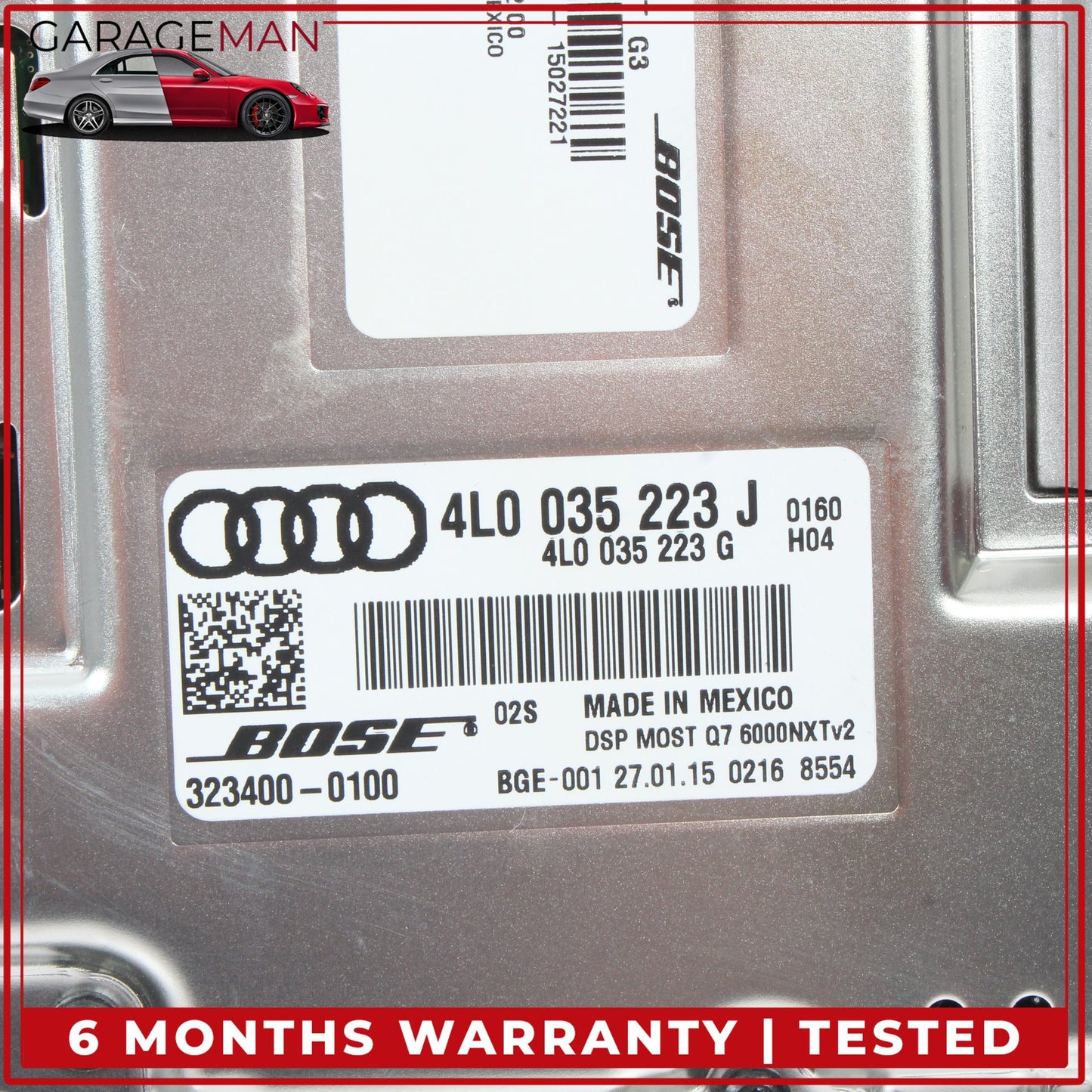2010-2015 Audi Q7 SUV Audio Radio Sound Amplifier AMP Bose 4L0035223J OEM