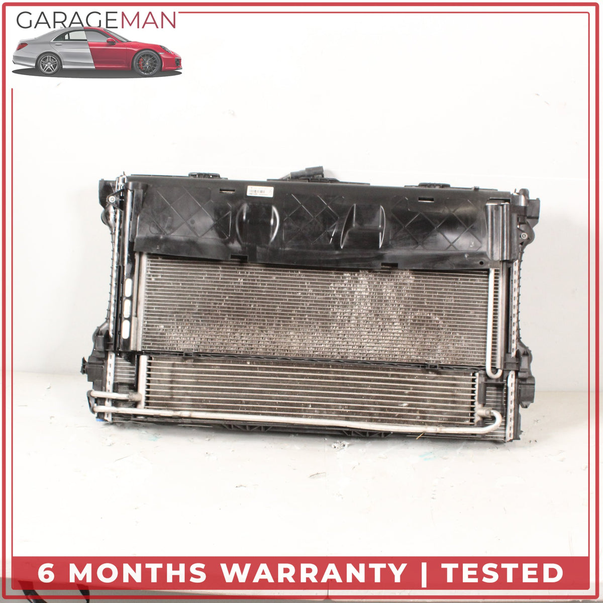 2010-2016 Porsche Panamera 970 Engine Cooling Radiator AC A/C Condenser OEM