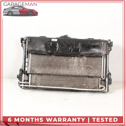 2010-2016 Porsche Panamera 970 Engine Cooling Radiator AC A/C Condenser OEM