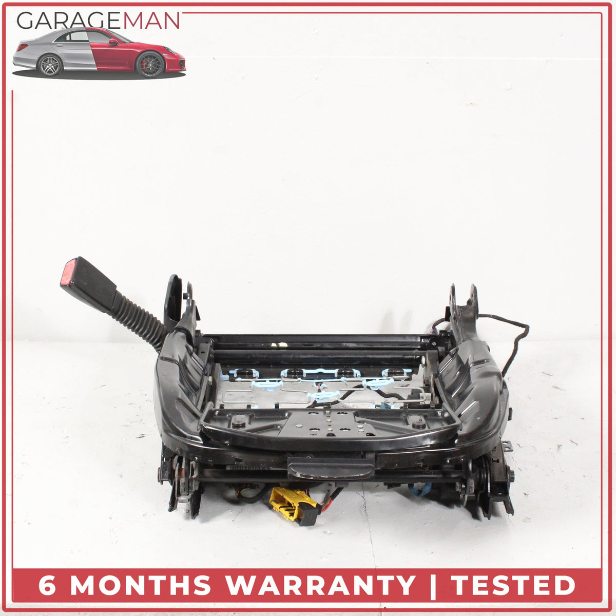 2004-2010 BMW 650i E64 Front Left Sport Seat Track Rail Frame 7112671 OEM