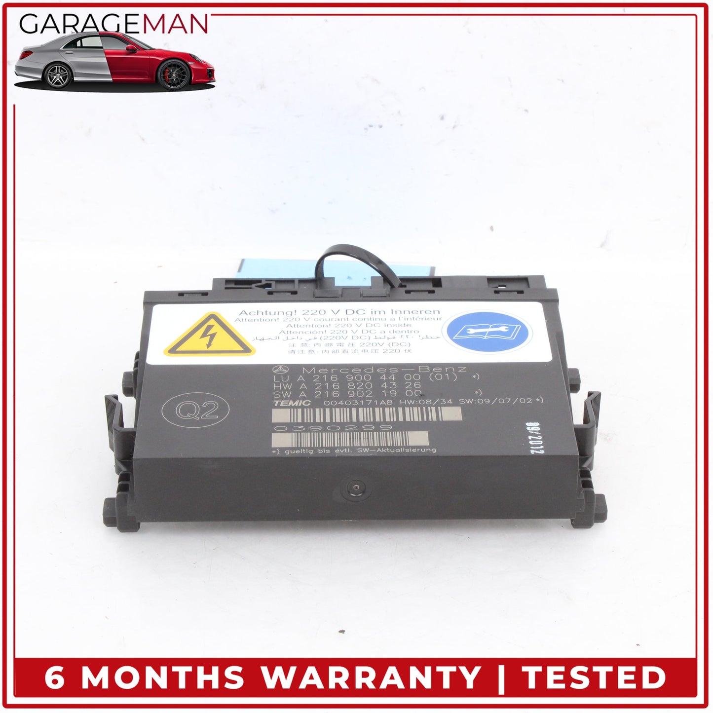2010-2014 Mercedes W216 CL550 Front Left or Right Seat Contour Control Module