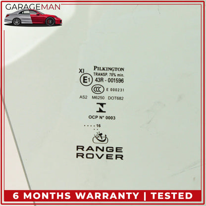 2014-2022 Range Rover Sport L494 Front Right Door Window Glass DK6221410AC OEM