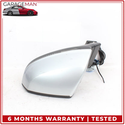 2017-2019 Audi Q7 Front Left Door Rear View Mirror w/ Camera Silver Metallic OEM