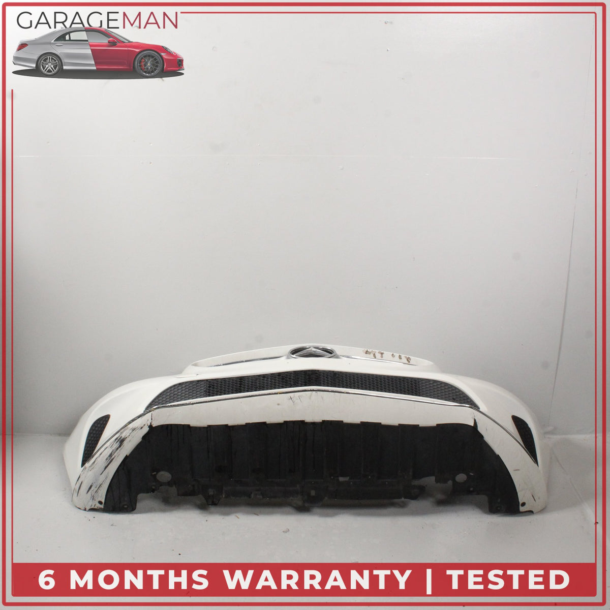 2017-2019 Mercedes C117 CLA250 Sedan Front Bumper Cover Calcite White OEM