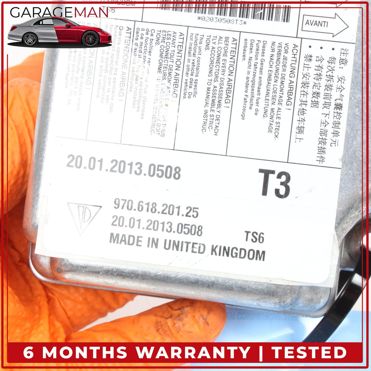 2010-2016 Porsche Panamera 970 Air Bag Airbag Sensor Module TRW 97061820125 OEM
