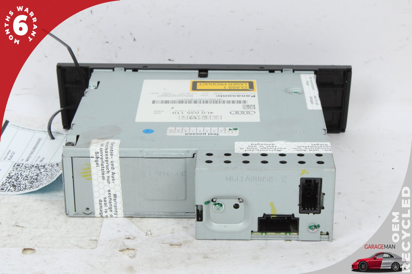 2007-2009 Audi Q7 4L Station Wagon CD Changer 6 Disk Player 4L0035110 OEM