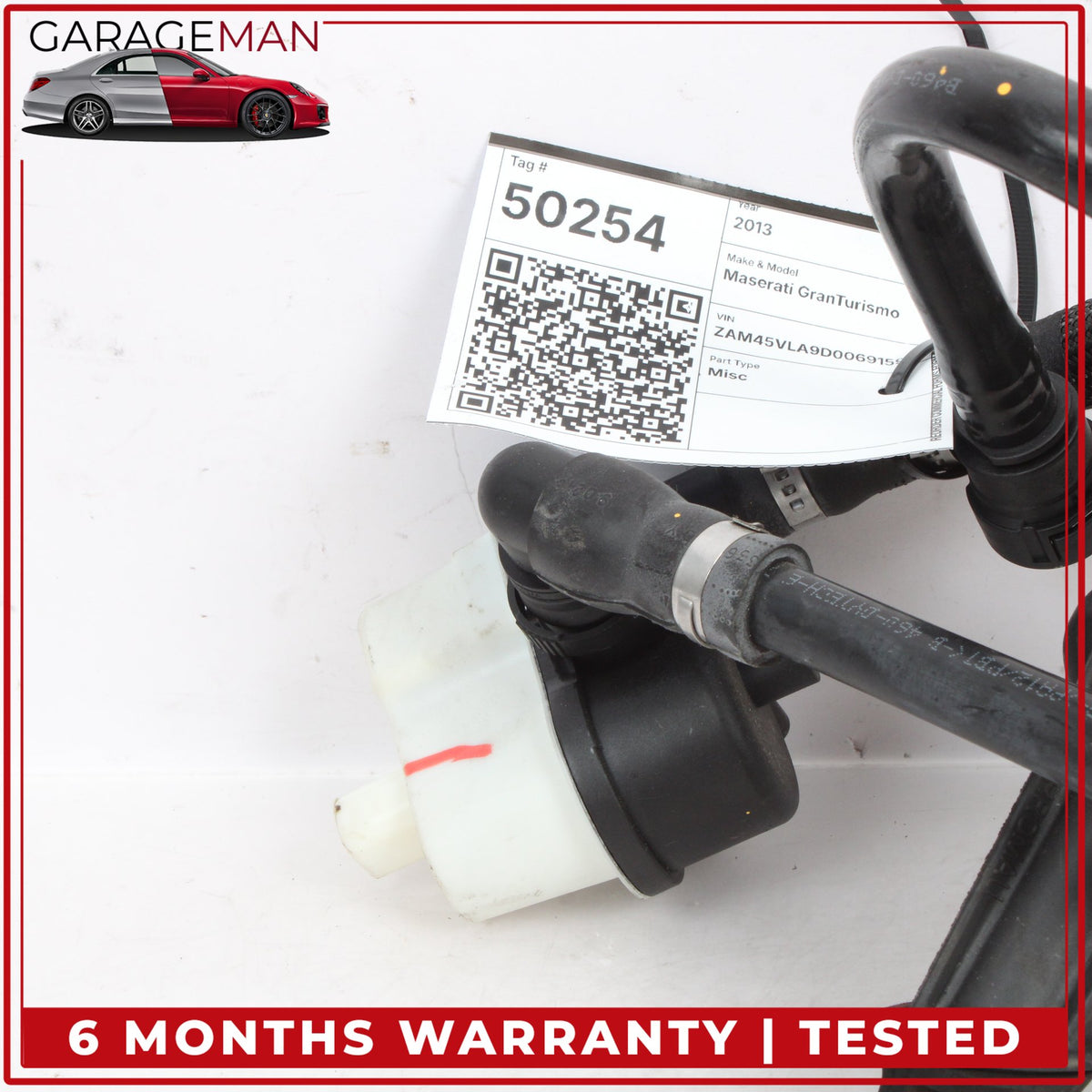 2008-2019 Maserati GranTurismo M145 Fuel Tank Vapor Emission Reservoir Valve OEM