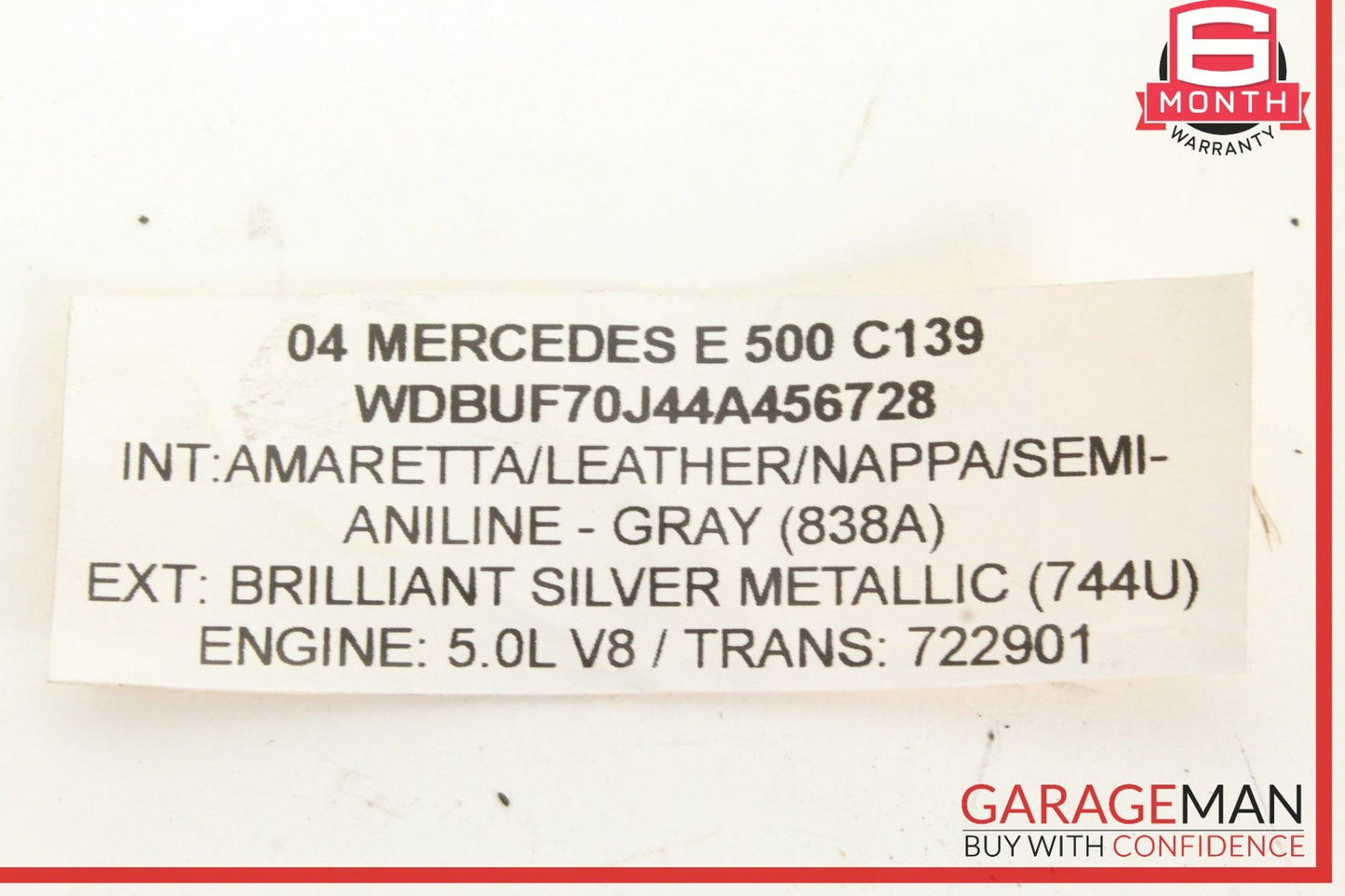 2003-2011 Mercedes W211 E500 Rear Left Air Suspension Bag Shock 2113201325 OEM