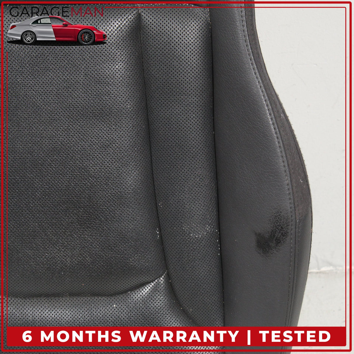 2017-2024 Audi Q7 Front Right Side Lower Bottom Seat Cushion Leather Black OEM