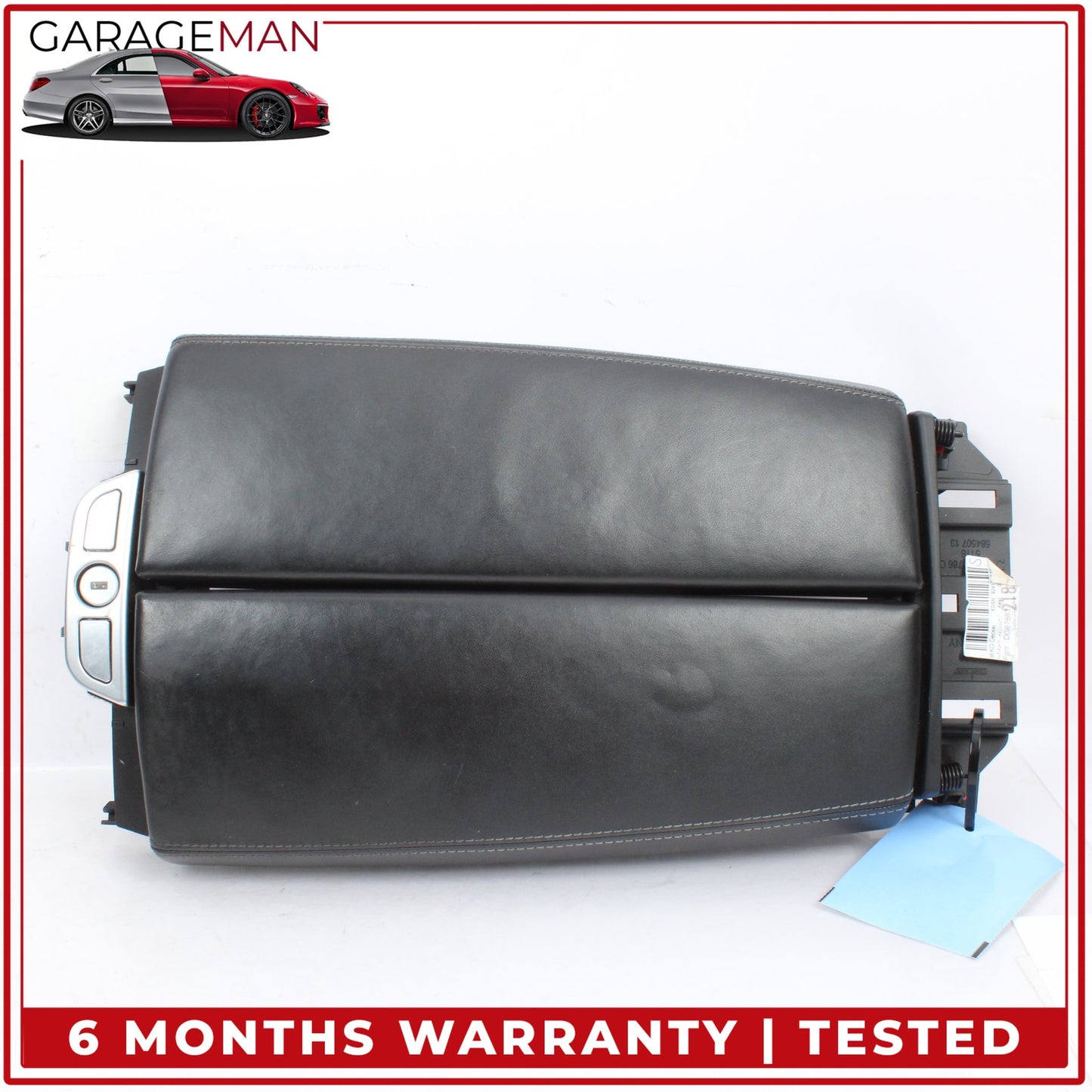 2012-2019 BMW 650i F06 Front Center Armrest Lid Cover Black Nappa Leather OEM