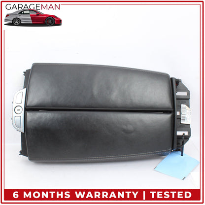 2012-2019 BMW 650i F06 Front Center Armrest Lid Cover Black Nappa Leather OEM
