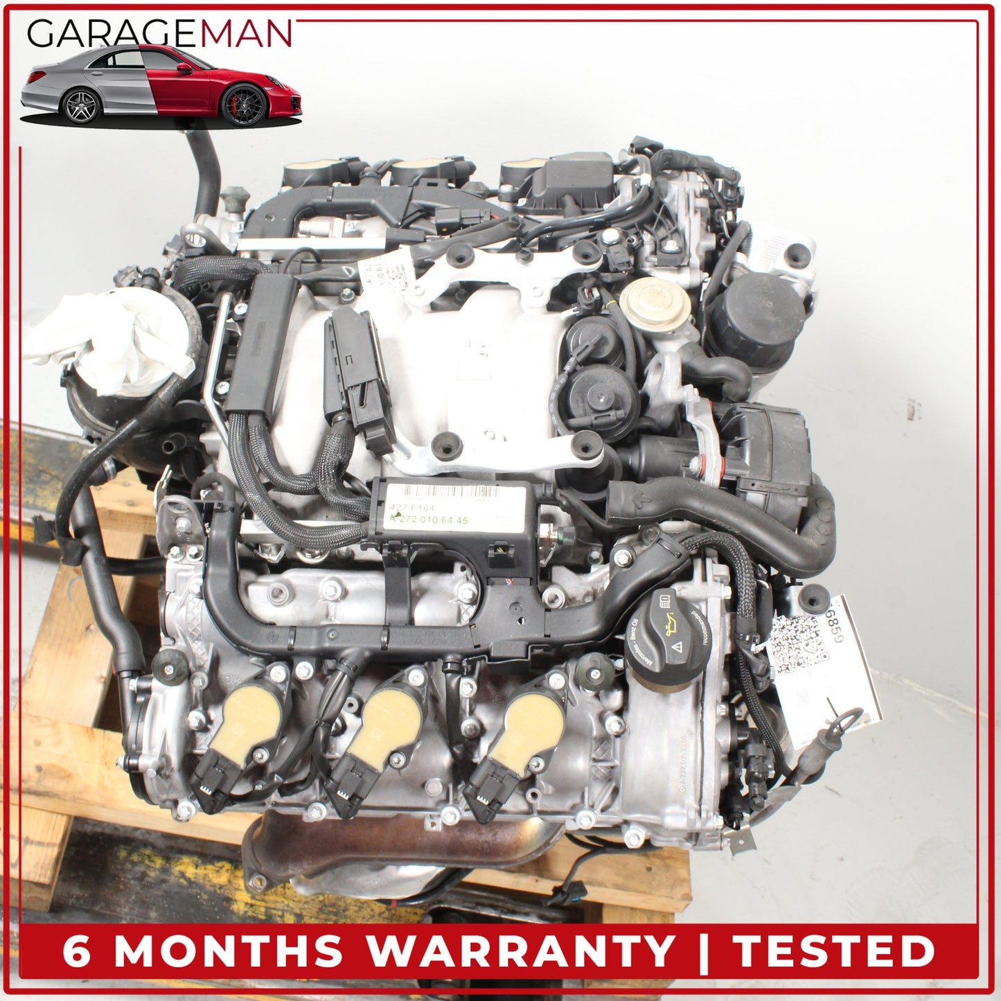 2005-2012 Mercedes W164 ML350 GLK350 3.5L V6 M272 Engine Motor Assembly OEM 169K