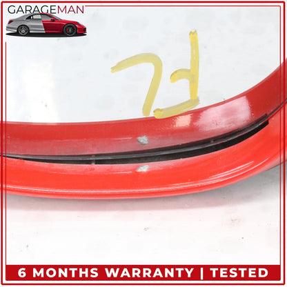 1999-2005 Porsche 911 Left Door Rear View Mirror Red w/ Carbon Fiber Cover OEM