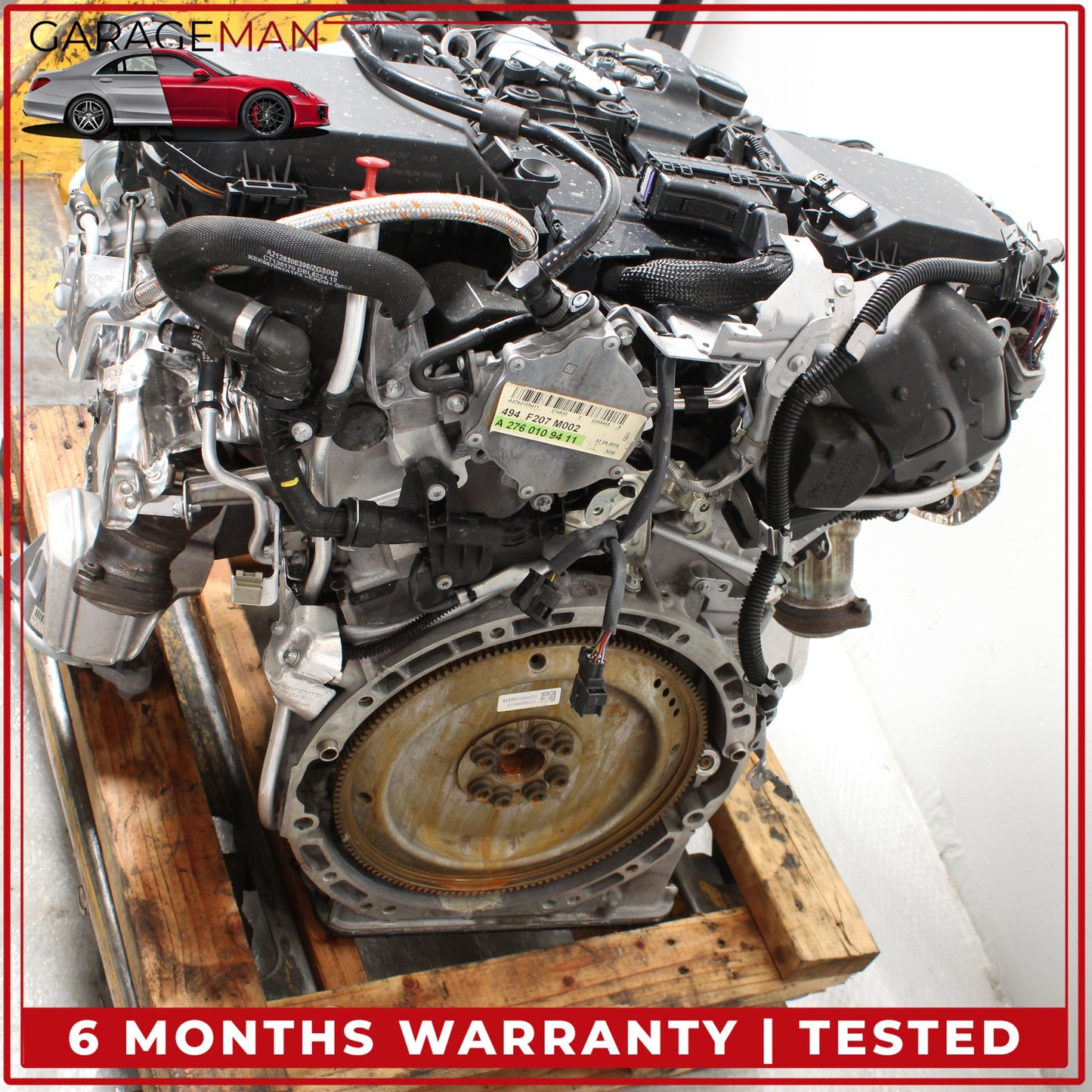 2015-2020 Mercedes W207 E400 M276 RWD 3L Engine Motor Assembly OEM 188K