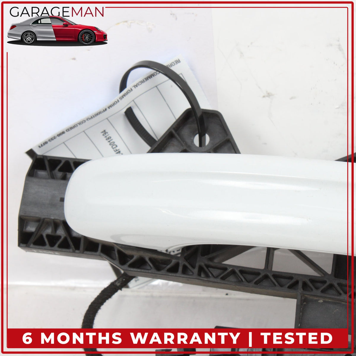 2007-2015 Audi Q7 Front Right Side Exterior Door Handle White Metallic OEM