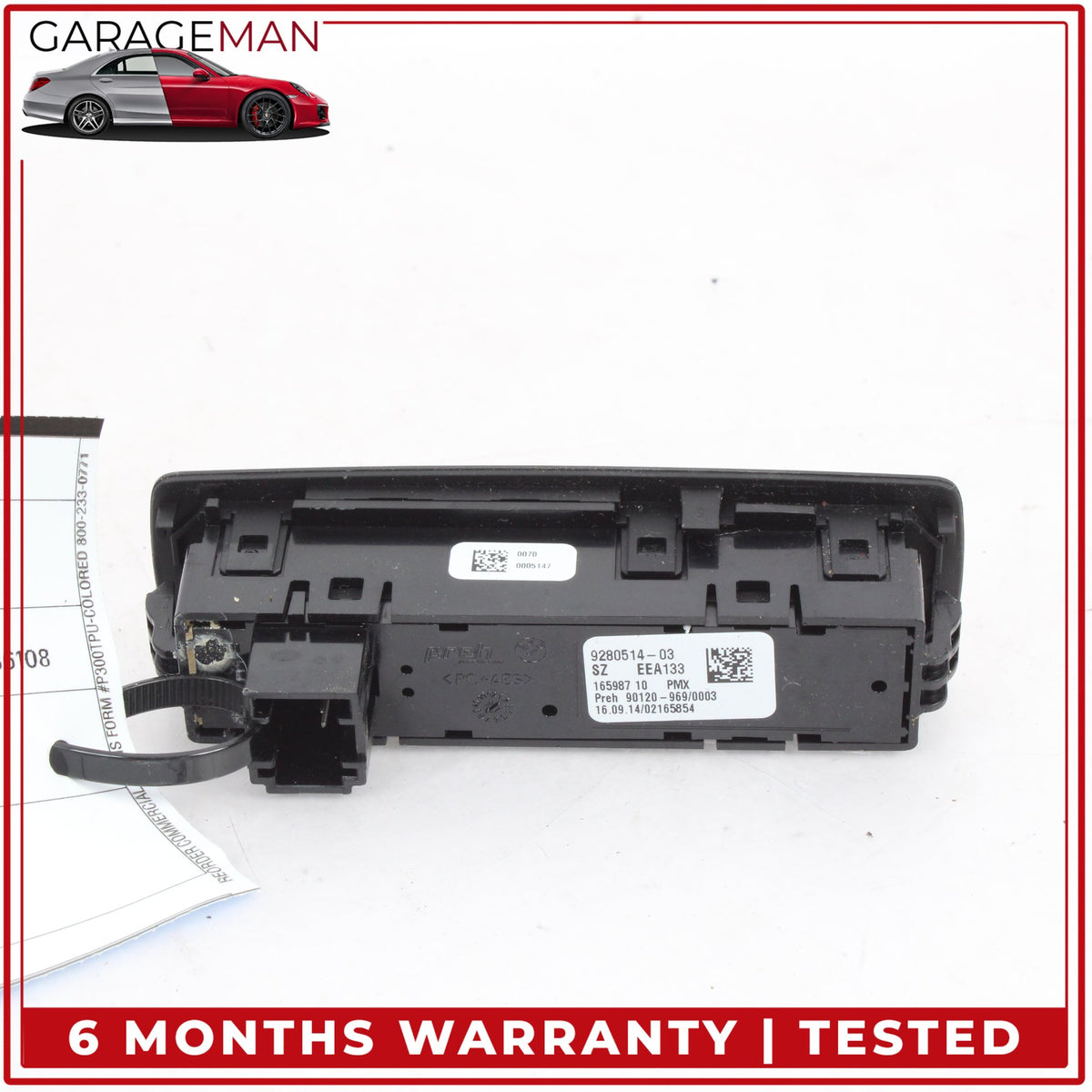 2014-2021 BMW i3 I01 Center Console Driving Mode Selector Switch 9280514 OEM