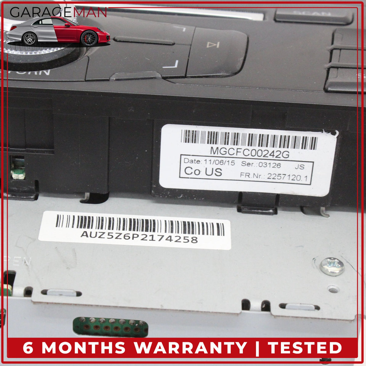 2013-2016 Audi A4 S4 Front Dash Audio Radio Receiver CD Player 8R1035186Q OEM