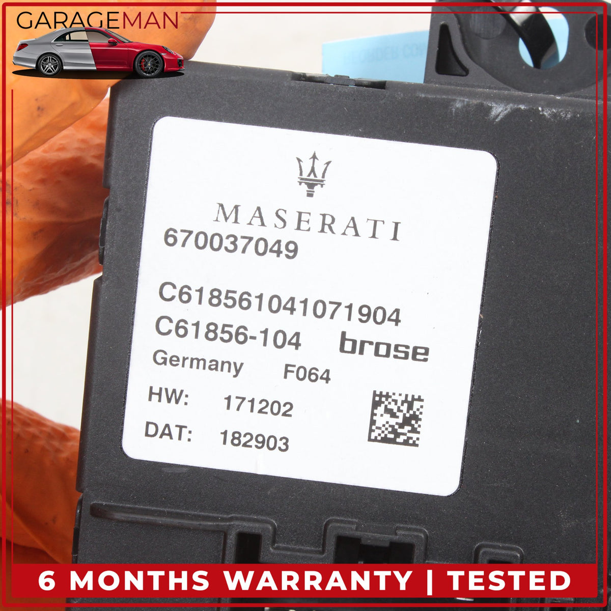 2014-2024 Maserati Ghibli M157 Trunk Lid Liftgate Control Module 670037049 OEM