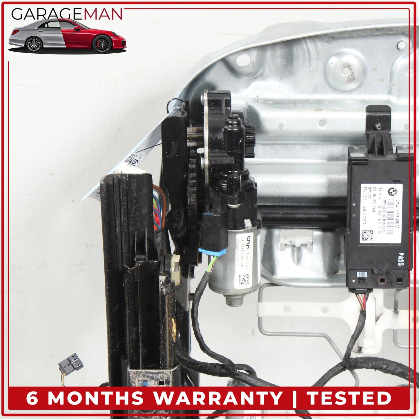 2012-2020 BMW 328i Front Right Seat Track Rail Frame w/ Heat Module & Motors OEM