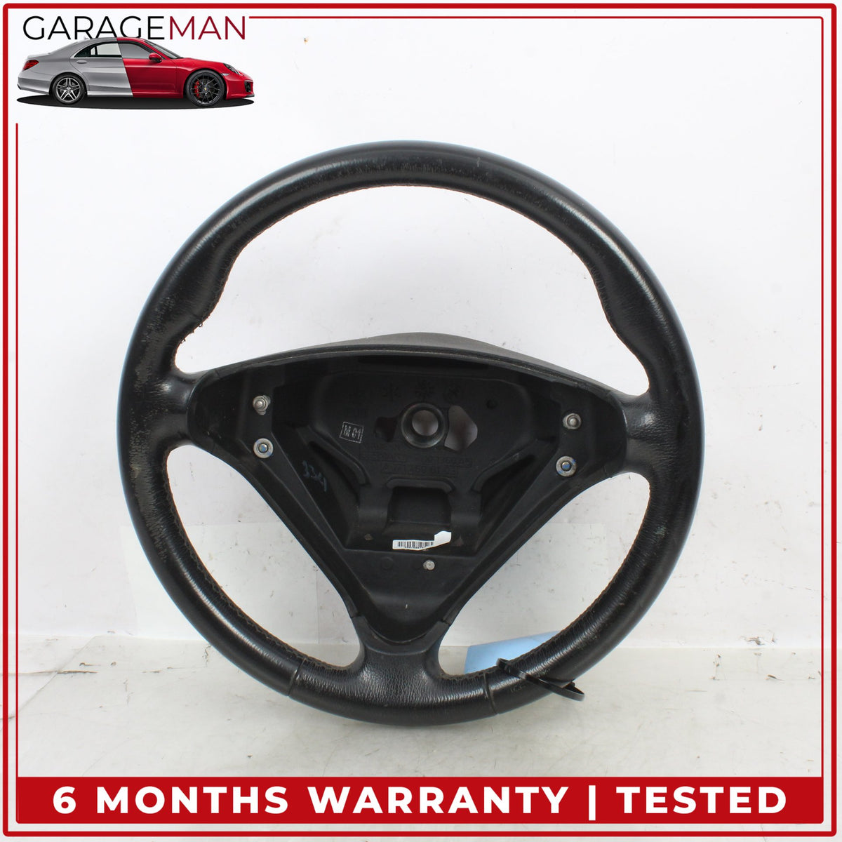 2005-2008 Mercedes W205 C230 C350 Sport Steering Wheel Black 1714600103 OEM