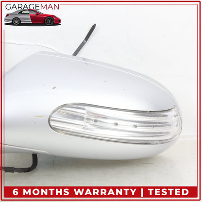 2005-2008 Mercedes R171 SLK280 Left Door Rear View Mirror Silver Metallic OEM